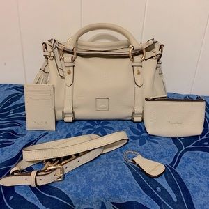 Dooney & Bourke: Ivory Leather Satchel Set